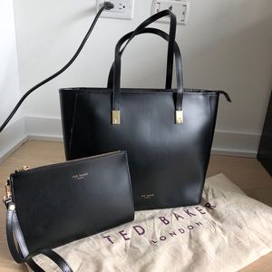 Ted Baker Chelsey Leather Large Bag (Black)
